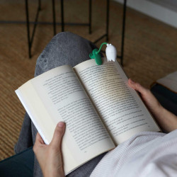 Balvi Lampe de Lecture Tulip Couleur Blanc Lampe Flexible en Forme de Tulipe avec Clip pour Lire la n
