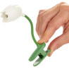 Balvi Lampe de Lecture Tulip Couleur Blanc Lampe Flexible en Forme de Tulipe avec Clip pour Lire la n