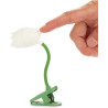 Balvi Lampe de Lecture Tulip Couleur Blanc Lampe Flexible en Forme de Tulipe avec Clip pour Lire la n