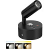 Spot LED Sans Fil Rechargeable,1PCS Lampes de Lectures Spot LED avec 3 Températures de Couleur,Variateur Tactile,12V Lampes Camp