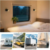 Spot LED Sans Fil Rechargeable,1PCS Lampes de Lectures Spot LED avec 3 Températures de Couleur,Variateur Tactile,12V Lampes Camp