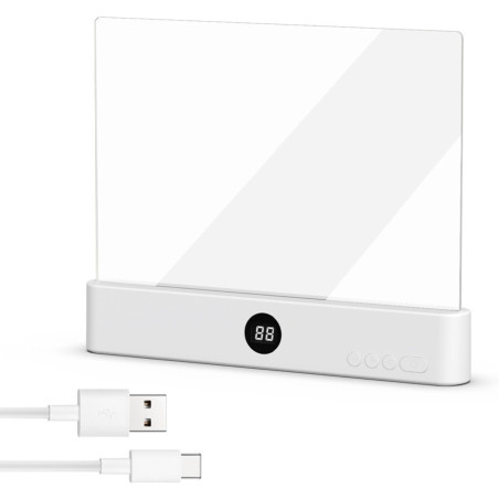Lampe De Lecture, éCran Plat Intelligent Led Lampe Lecture,Lumiere Livre Multifonctionnel,Chargement Usb Avec Fonction Minuterie