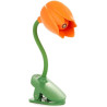 Balvi lampe de lecture tulip couleur orange lampe flexible en forme de tulipe avec clip pour lire la