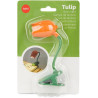 Balvi lampe de lecture tulip couleur orange lampe flexible en forme de tulipe avec clip pour lire la