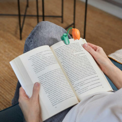 Balvi lampe de lecture tulip couleur orange lampe flexible en forme de tulipe avec clip pour lire la