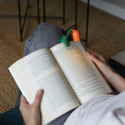 Balvi lampe de lecture tulip couleur orange lampe flexible en forme de tulipe avec clip pour lire la