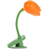 Balvi lampe de lecture tulip couleur orange lampe flexible en forme de tulipe avec clip pour lire la
