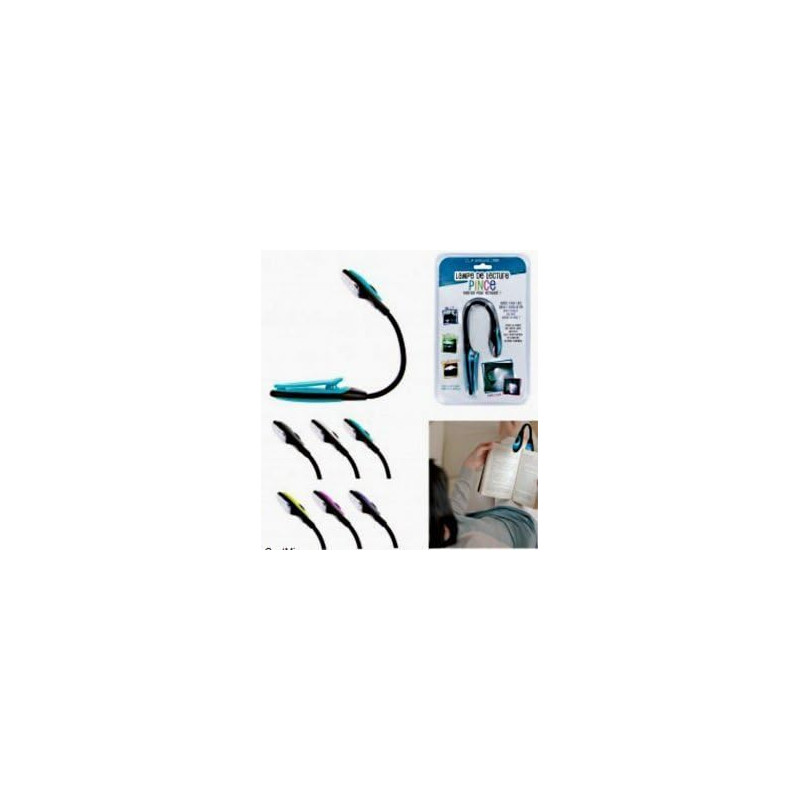 LAMPE DE LECTURE LED PINCE PILE INCLUS