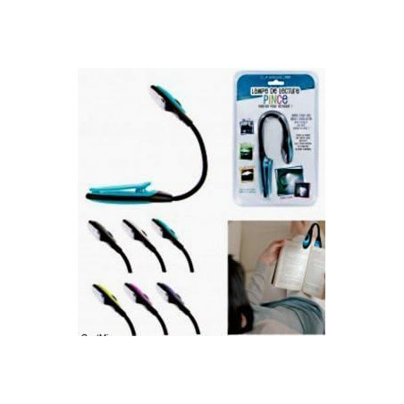 LAMPE DE LECTURE LED PINCE PILE INCLUS