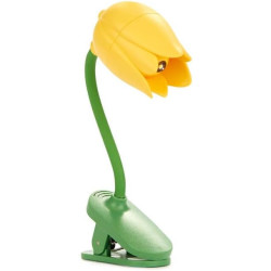 Balvi Lampe de Lecture Tulip Couleur Jaune Lampe Flexible en Forme de Tulipe avec Clip pour Lire la n