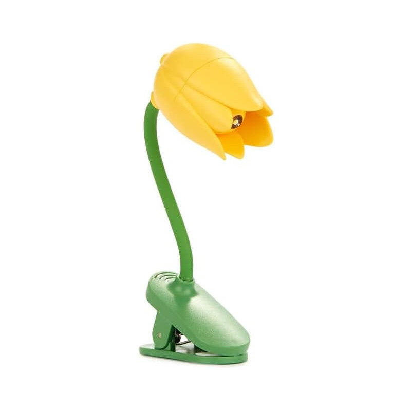 Balvi Lampe de Lecture Tulip Couleur Jaune Lampe Flexible en Forme de Tulipe avec Clip pour Lire la n