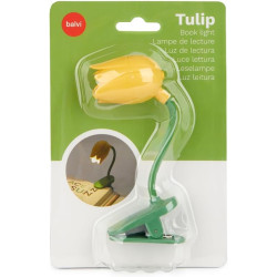 Balvi Lampe de Lecture Tulip Couleur Jaune Lampe Flexible en Forme de Tulipe avec Clip pour Lire la n