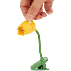 Balvi Lampe de Lecture Tulip Couleur Jaune Lampe Flexible en Forme de Tulipe avec Clip pour Lire la n