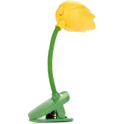 Balvi Lampe de Lecture Tulip Couleur Jaune Lampe Flexible en Forme de Tulipe avec Clip pour Lire la n