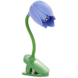 Balvi Lampe de Lecture Tulip Couleur Lilas Lampe Flexible en Forme de Tulipe avec Clip pour Lire la n