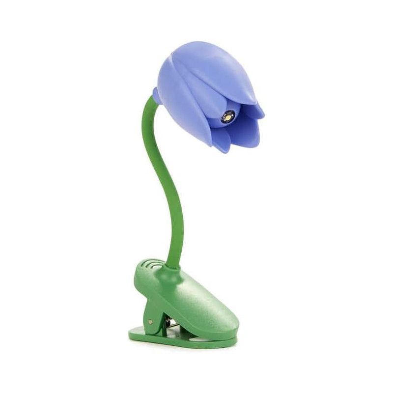 Balvi Lampe de Lecture Tulip Couleur Lilas Lampe Flexible en Forme de Tulipe avec Clip pour Lire la n