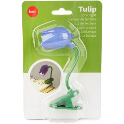 Balvi Lampe de Lecture Tulip Couleur Lilas Lampe Flexible en Forme de Tulipe avec Clip pour Lire la n