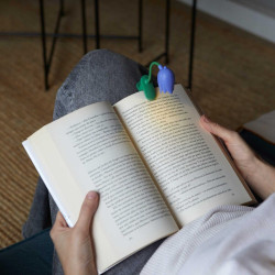Balvi Lampe de Lecture Tulip Couleur Lilas Lampe Flexible en Forme de Tulipe avec Clip pour Lire la n