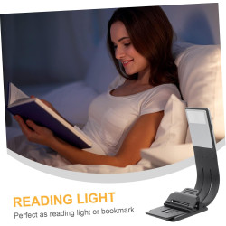 Lampe De Lecture Led à Clip Rechargeable Par Usb Flexible Pour Liseuse Base Aimantée Bras