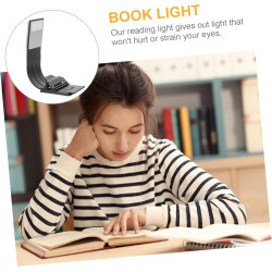 Lampe De Lecture Led à Clip Rechargeable Par Usb Flexible Pour Liseuse Base Aimantée Bras