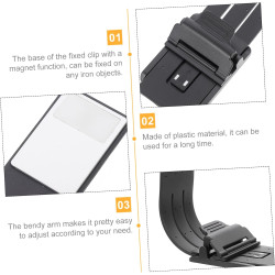 Lampe De Lecture Led à Clip Rechargeable Par Usb Flexible Pour Liseuse Base Aimantée Bras