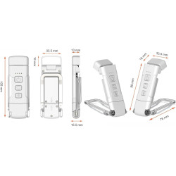 BookBright Lampe LED Bookbright Trois températures de couleur avec cinq niveaux de luminosité, filtre de lumière bleue et concep