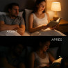 BookBright Lampe LED Bookbright Trois températures de couleur avec cinq niveaux de luminosité, filtre de lumière bleue et concep
