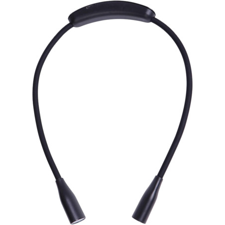 Generico Lampe de lecture de cou - Lampe de livre rechargeable par USB, luminosité réglable avec bras flexibles et pliables, des