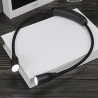 Generico Lampe de lecture de cou - Lampe de livre rechargeable par USB, luminosité réglable avec bras flexibles et pliables, des