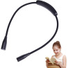 Generico Lampe de lecture de cou - Lampe de livre rechargeable par USB, luminosité réglable avec bras flexibles et pliables, des