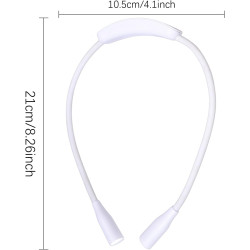 Lampe de cou rechargeable pour livres - Lampe de lecture LED de longue durée, design confortable à porter, réglage flexible à do