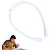 Lampe de cou rechargeable pour livres - Lampe de lecture LED de longue durée, design confortable à porter, réglage flexible à do