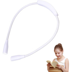 Lampe de cou rechargeable pour livres - Lampe de lecture LED de longue durée, design confortable à porter, réglage flexible à do