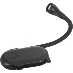 Artibetter Lampe de Lecture à Pince LED Rechargeable Noire, Petite Lampe de Lecture Portable Luminosité Réglable, Veilleuse pour