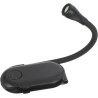 Artibetter Lampe de Lecture à Pince LED Rechargeable Noire, Petite Lampe de Lecture Portable Luminosité Réglable, Veilleuse pour
