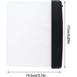 Lampe de lecture LED intelligente rechargeable – Panneau plat de 17 x 14,5 cm, veilleuse de protection des yeux, design portable