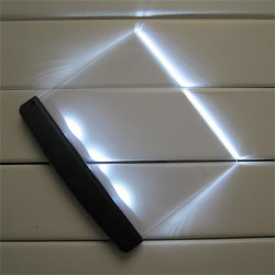 Lampe de lecture LED intelligente rechargeable – Panneau plat de 17 x 14,5 cm, veilleuse de protection des yeux, design portable