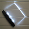 Lampe de lecture LED intelligente rechargeable – Panneau plat de 17 x 14,5 cm, veilleuse de protection des yeux, design portable