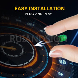 Ruiandsion T10 194 168 Lot de 10 lampes de lecture de cartes 12 V non polarisées Éclairage à 360° 200 lm Vert Pour liseuses et é