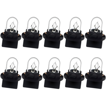 Ruiandsion Lot de 10 ampoules halogènes T10 194 12 V blanc chaud 200 lm Plug and Play pour éclairage intérieur, porte, plaque d'