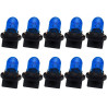 Ruiandsion Lot de 10 ampoules halogènes T10 194 168 bleues 12 V non polarisées 200 lm pour éclairage intérieur de voiture, lampe