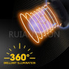 Ruiandsion Lot de 10 ampoules halogènes T10 194 168 bleues 12 V non polarisées 200 lm pour éclairage intérieur de voiture, lampe