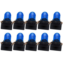 Ruiandsion Ampoule halogène T10 avec verrouillage rotatif 12 V, bleu, 200 lm, éclairage à 360 degrés, pour éclairage intérieur, 