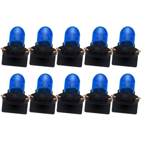 Ruiandsion Ampoule halogène T10 avec verrouillage rotatif 12 V, bleu, 200 lm, éclairage à 360 degrés, pour éclairage intérieur, 