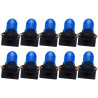 Ruiandsion Ampoule halogène T10 avec verrouillage rotatif 12 V, bleu, 200 lm, éclairage à 360 degrés, pour éclairage intérieur, 