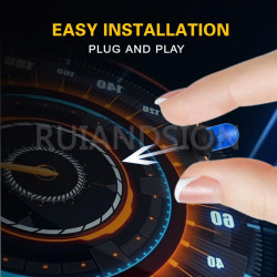 Ruiandsion Ampoule halogène T10 avec verrouillage rotatif 12 V, bleu, 200 lm, éclairage à 360 degrés, pour éclairage intérieur, 