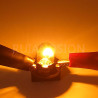 Ruiandsion T10 168 2825 Lot de 10 lampes halogènes de rechange pour lecteur de carte Jaune 12 V non polarisé Éclairage à 360° Po