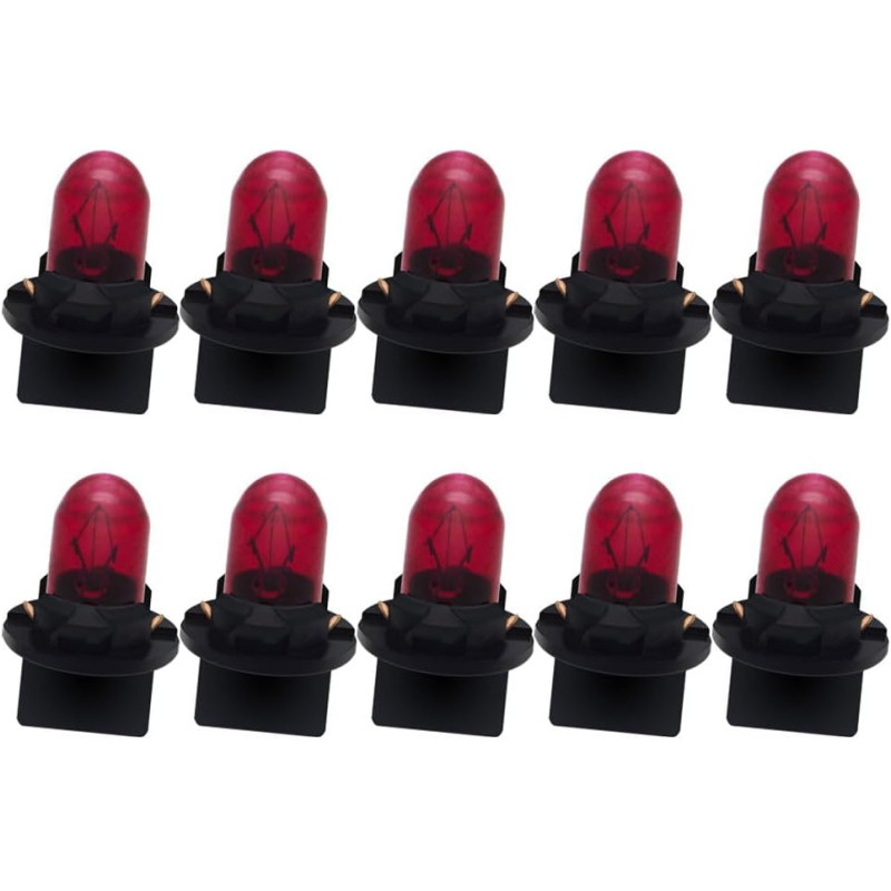 Ruiandsion T10 194 Lot de 10 lampes de lecture 12 V non polarisées rose/violet 200 lm pour éclairage intérieur, éclairage de por
