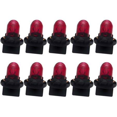 Ruiandsion T10 194 Lot de 10 lampes de lecture 12 V non polarisées rose/violet 200 lm pour éclairage intérieur, éclairage de por