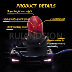Ruiandsion T10 194 Lot de 10 lampes de lecture 12 V non polarisées rose/violet 200 lm pour éclairage intérieur, éclairage de por